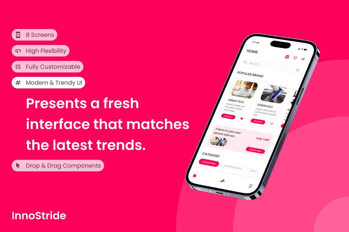InnoStride - Shoes Shopping Mobile App InnoStride - Shoes Shopping Mobile App