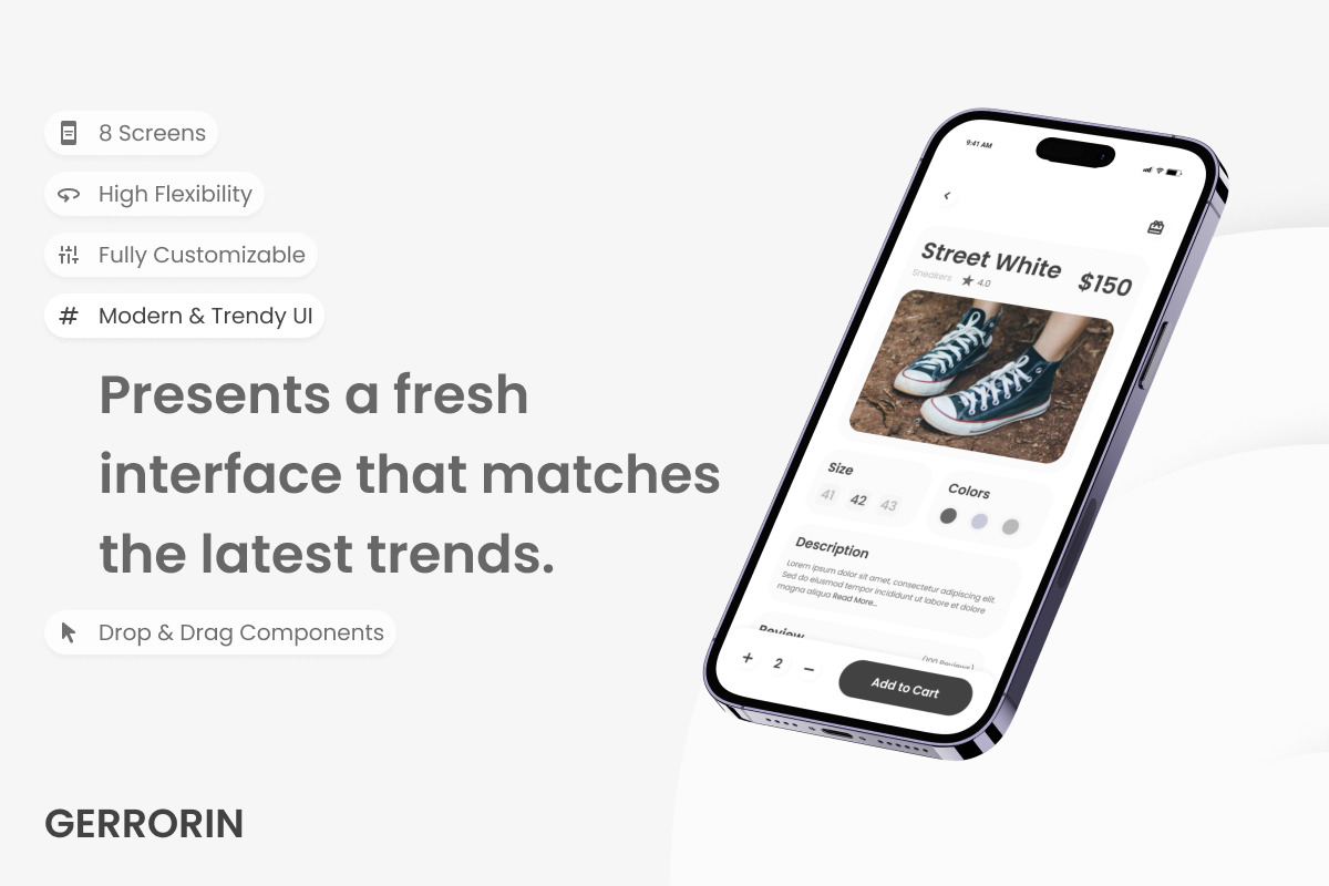 Gerrorin - Shoes Store Mobile App Gerrorin - Shoes Store Mobile App