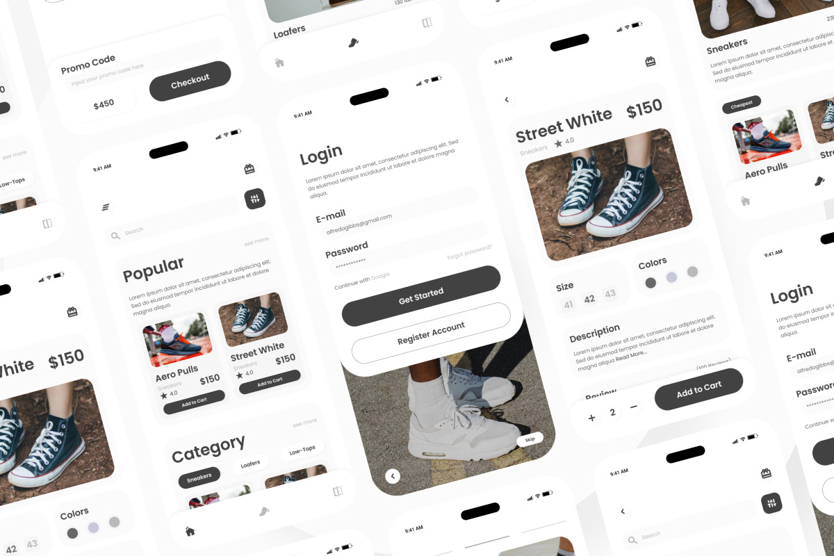 Gerrorin - Shoes Store Mobile App Gerrorin - Shoes Store Mobile App