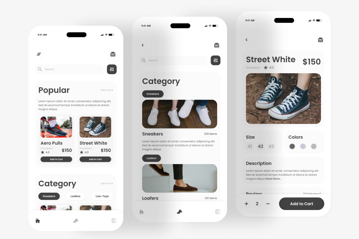 Gerrorin - Shoes Store Mobile App