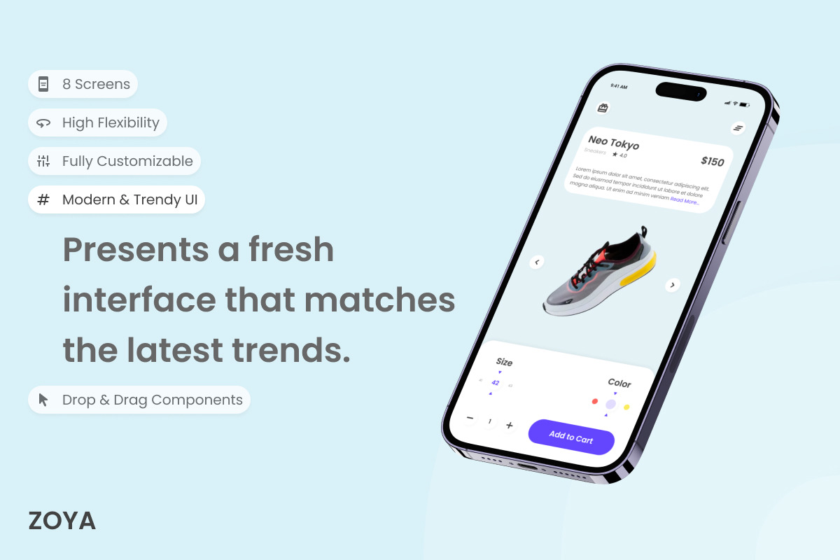 Zoya - Shoes Commerce Mobile App