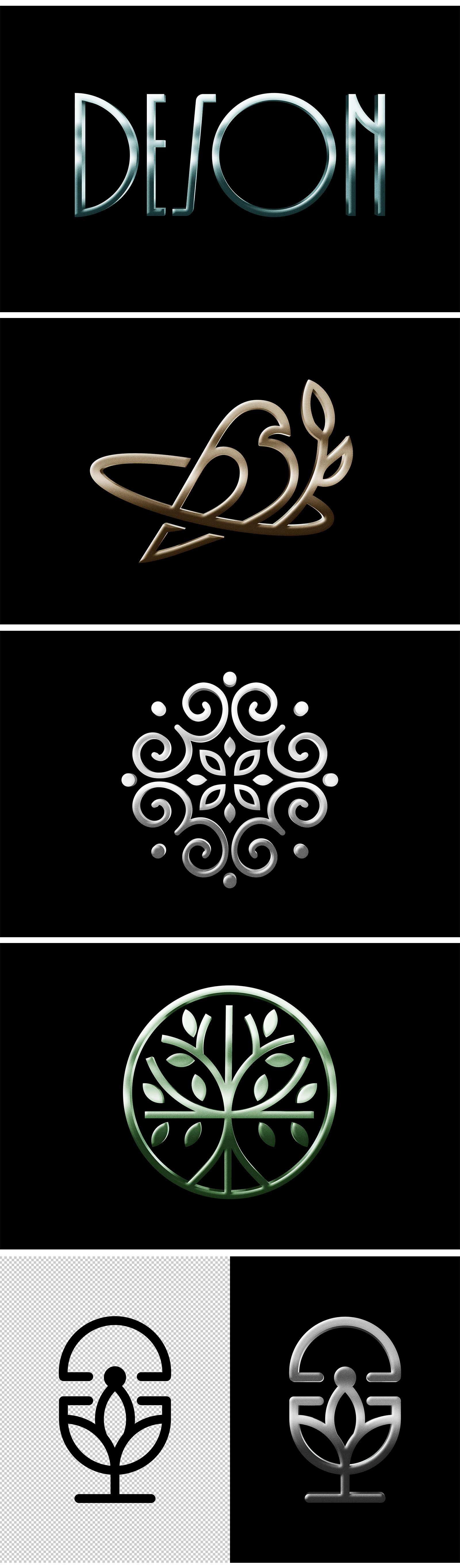 Metallic Reflective Logo Mockup Metallic Reflective Logo Mockup