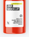 Glossy Jar W/ Pills Mockup