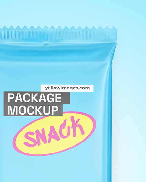 Matte Snack Package Mockup