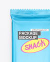 Matte Metallic Snack Package Mockup