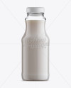 Glass Bottle W/ Milk Mockup