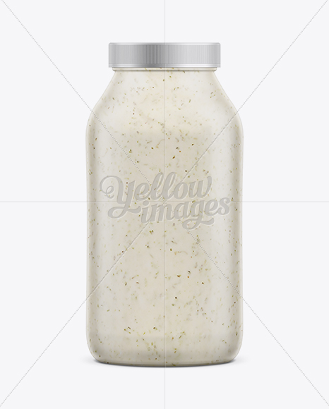 Garlic Sauce Jar Mockup