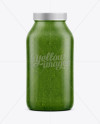 Clear Plastic Jar W/ Pesto Sauce Mockup