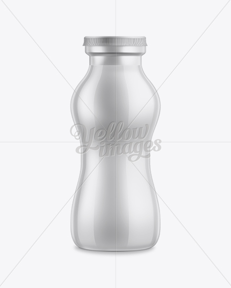 Small Bottle For Dairy Products Mock-up