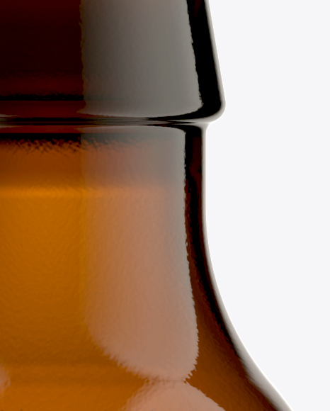 33cl Steinie Amber Glass Bottle Mockup - Free Download Images High