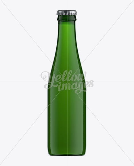 25cl Vichy Style Green Glass Bottle Mockup