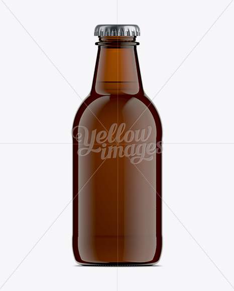 25cl Eva Light Twist Amber Bottle Mockup - Free Download Images High