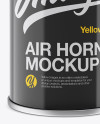 Portable Air Horn Glossy Can Mockup - Half Side View
