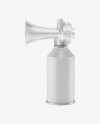 Portable Air Horn Matte Can Mockup - Half Side View