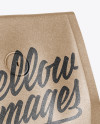 Kraft Coffee Bag With Valve Mockup - Half Side View