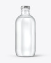 330ml Clear Glass Water Bottle Mockup