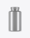 Metallic Pills Bottle Mockup