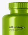 Metallic Pills Bottle Mockup