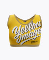 Women's Fitness Top Mockup - Front View