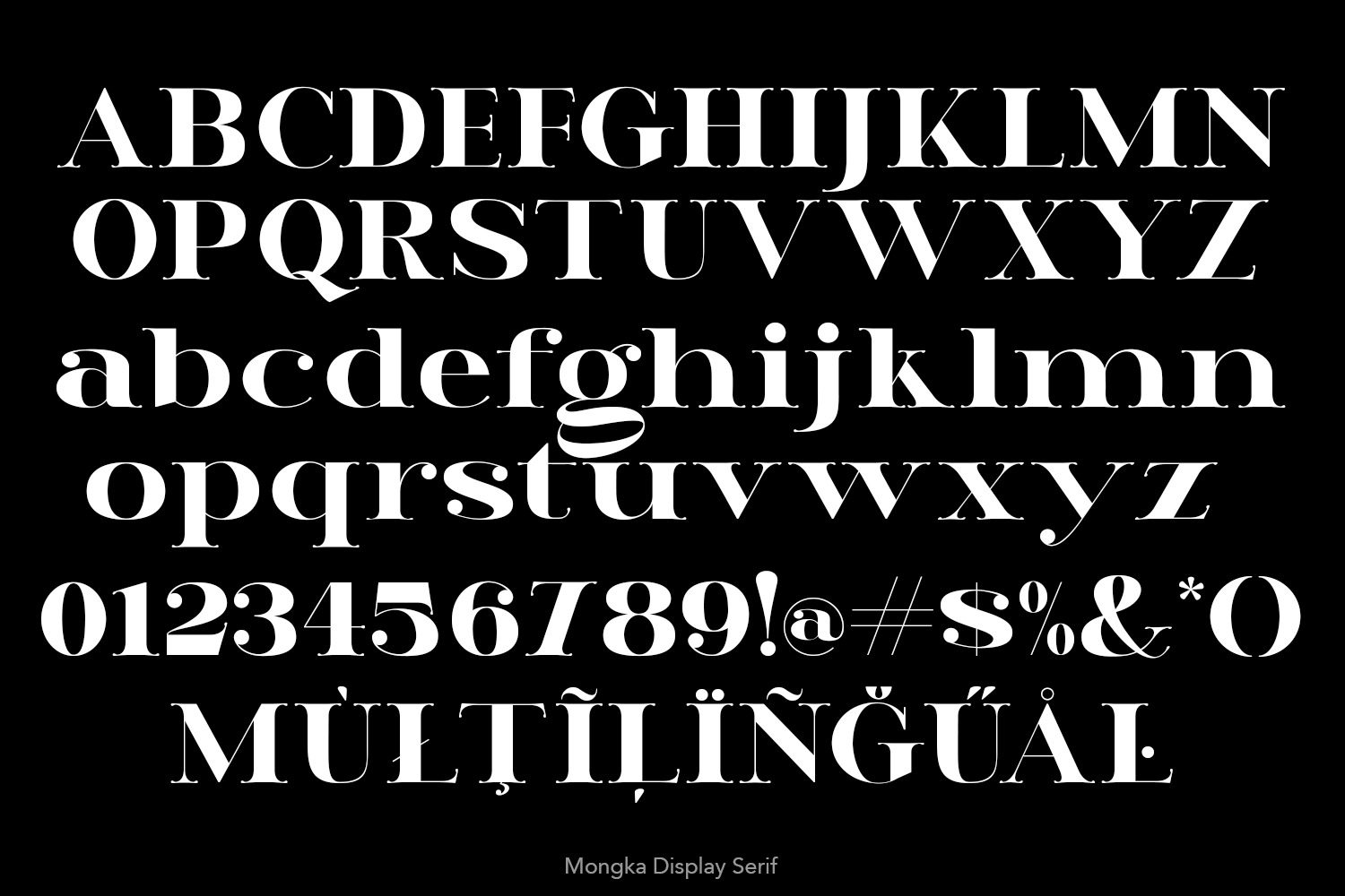 Mongka Display Font