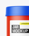 Matte Jar W/ Pills Mockup