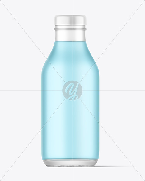 Frosted Glass Bottle Mockup