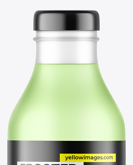 Frosted Glass Bottle Mockup