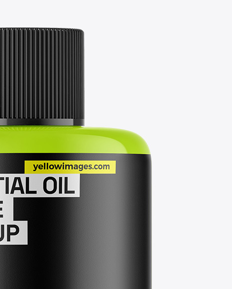 Glossy Essential Oil Bottle Mockup
