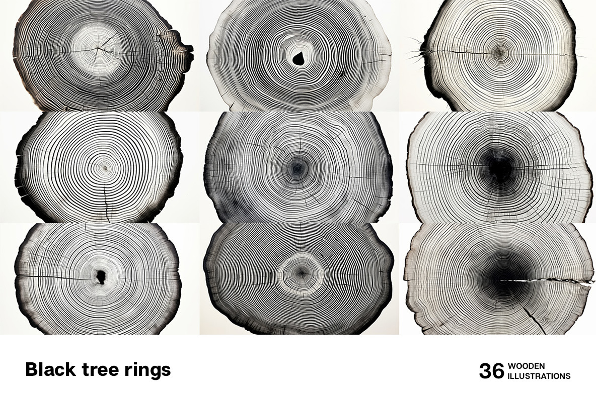 Black tree rings Black tree rings
