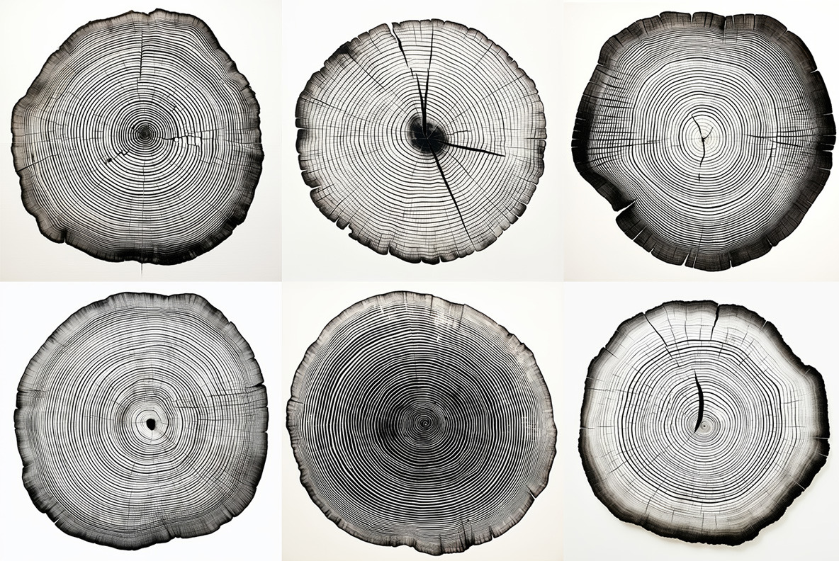 Black tree rings Black tree rings