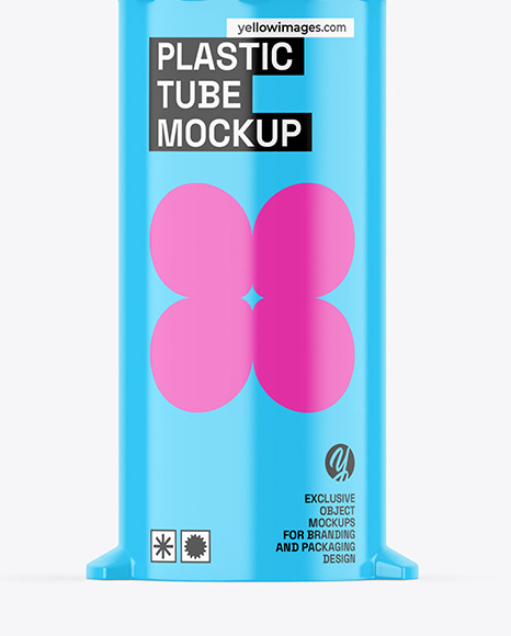 Glossy Plastic Rod Storage Tube Mockup