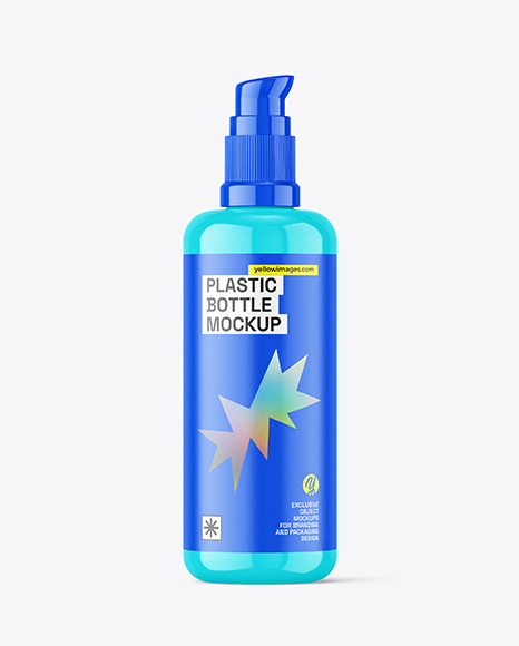 Glossy Airless Bottle Mockup