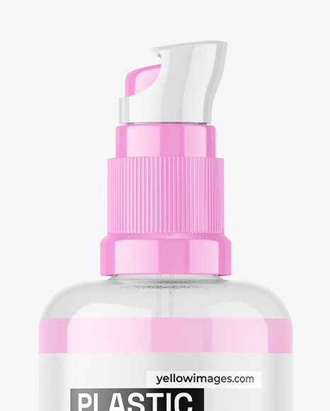 Clear Airless Bottle Mockup