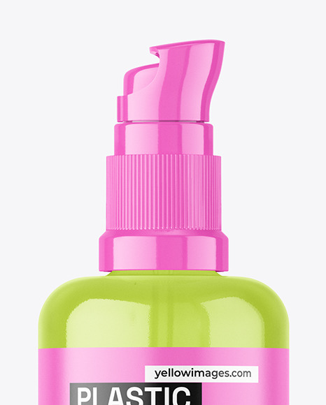 Clear Airless Bottle Mockup