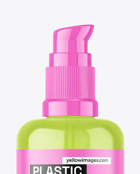 Clear Airless Bottle Mockup