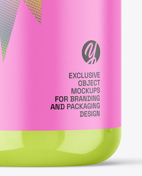 Clear Airless Bottle Mockup