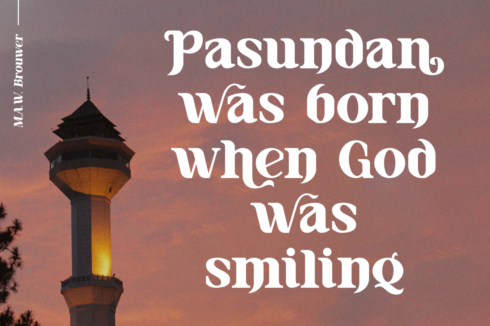 Bandung Romance - Serif Display Font Bandung Romance - Serif Display Font