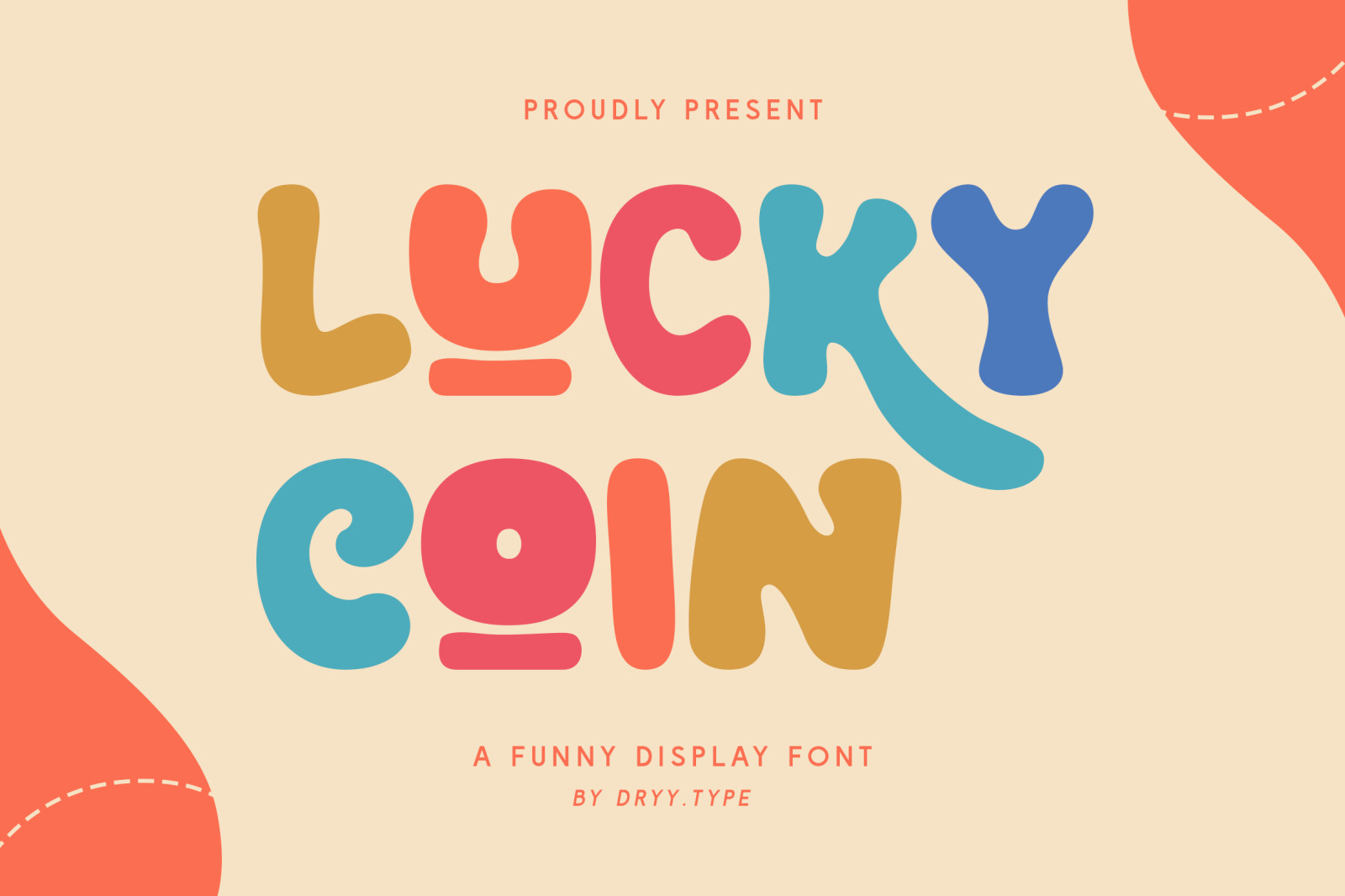 Lucky Coin - Cute Display Font Lucky Coin - Cute Display Font