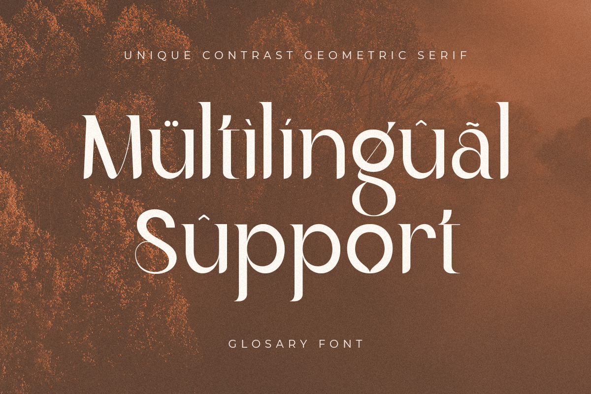 Glosary – Unique Contrast Geometric Serif