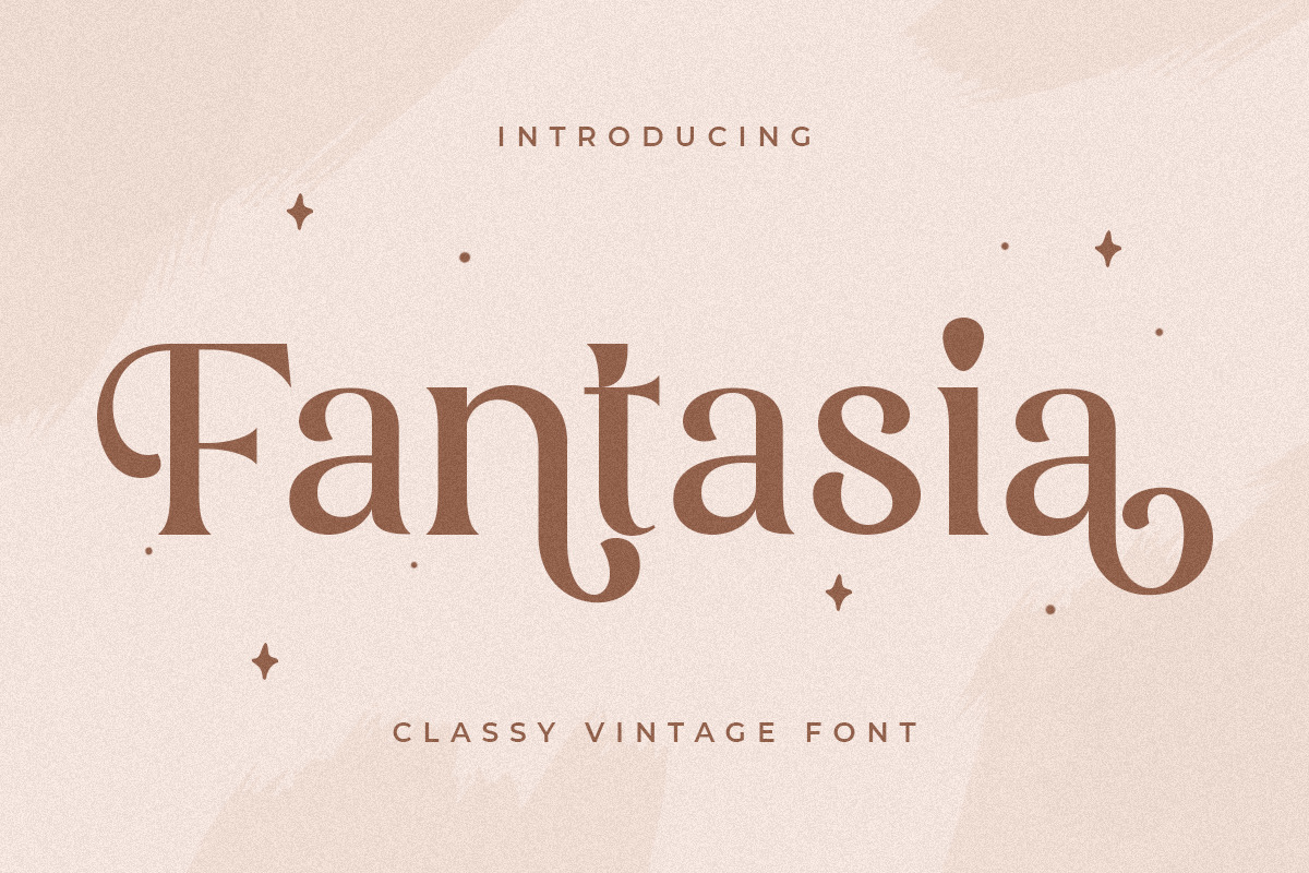 Fantasia - Classy Vintage Font Fantasia - Classy Vintage Font