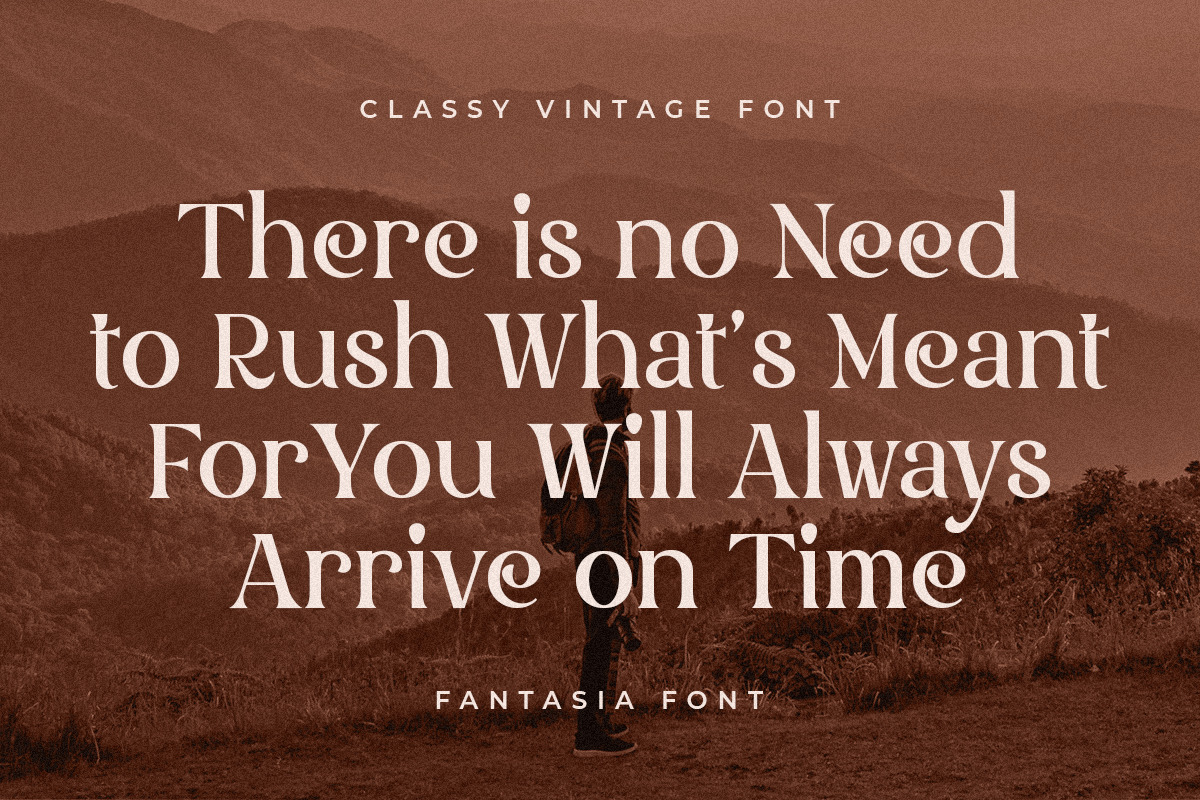 Fantasia - Classy Vintage Font Fantasia - Classy Vintage Font