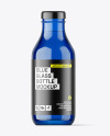 Blue Glass Beverage Bottle Mockup Blue Glass Beverage Bottle Mockup