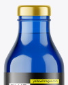Blue Glass Beverage Bottle Mockup Blue Glass Beverage Bottle Mockup