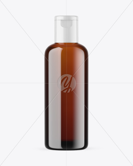 Amber Cosmetic Bottle Mockup