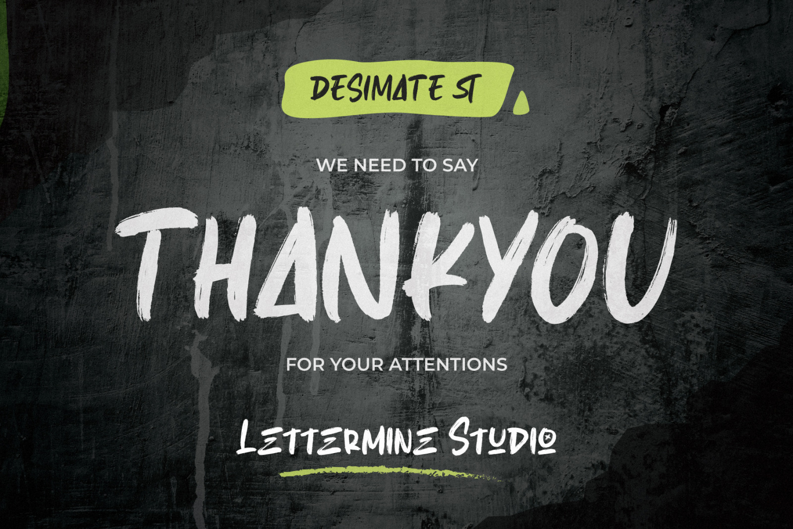 Desimate Stronger - Brush Serif Desimate Stronger - Brush Serif