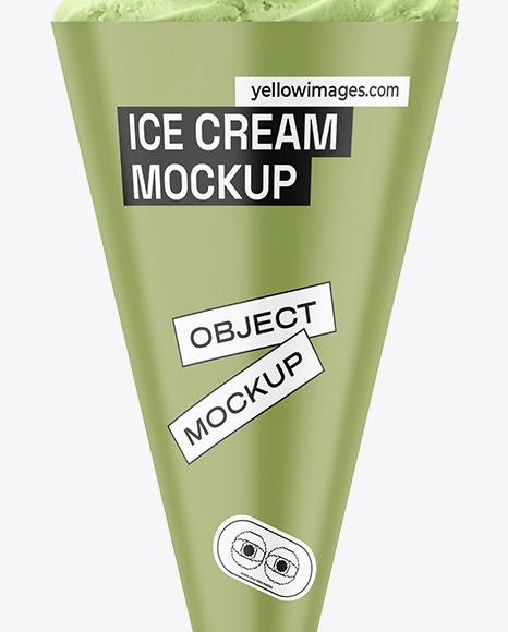 Ice Cream Cone Mockup