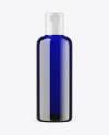 Blue Cosmetic Bottle Mockup