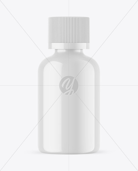 Glossy Essential Oil Bottle Mockup