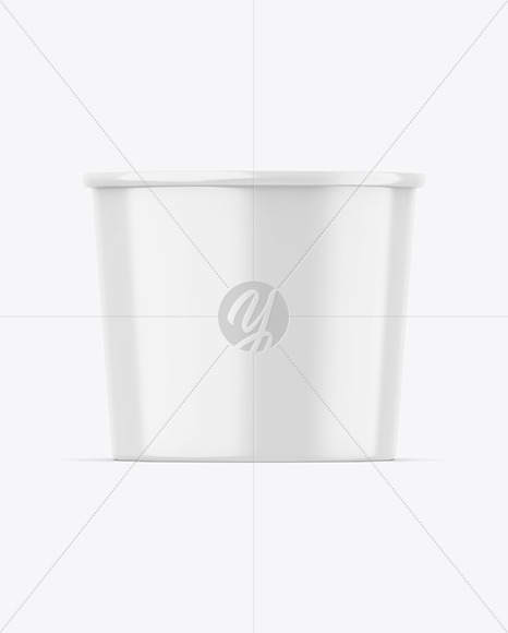 Glossy Ice Cream Cup Mockup