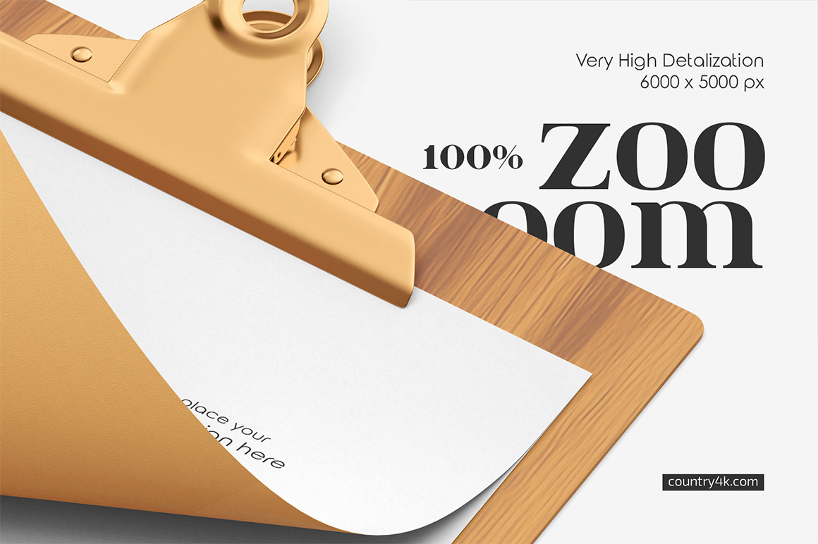 A4 Clipboard Mockup Set A4 Clipboard Mockup Set